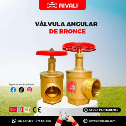 Certificación UL/FM que garantiza su fiabilidad y cumplimiento de estándares internacionales en sistemas de protección contra incendios. Construcción de bronce para una alta resistencia a la corrosión y una vida útil prolongada. Diseño angular para una instalación eficiente y ahorro de espacio en sistemas de tuberías. Operación fácil y eficiente con cierre hermético que previene fugas. Compatible con sistemas de alta presión y temperatura, ideal para aplicaciones industriales exigentes.