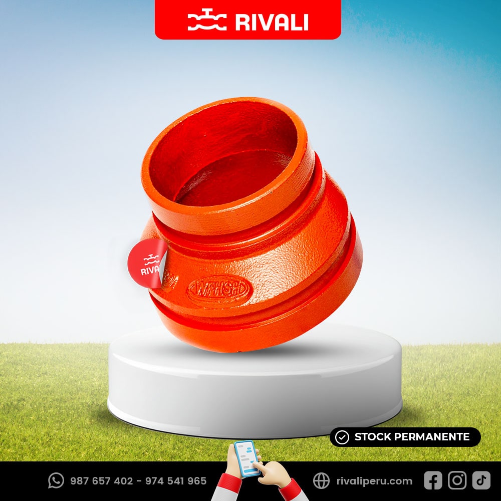 Reducción Copa Excéntrica Ranurada